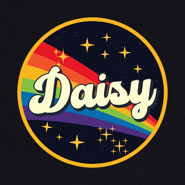 Daisy // Rainbow In Space Vintage Style by LMW Art